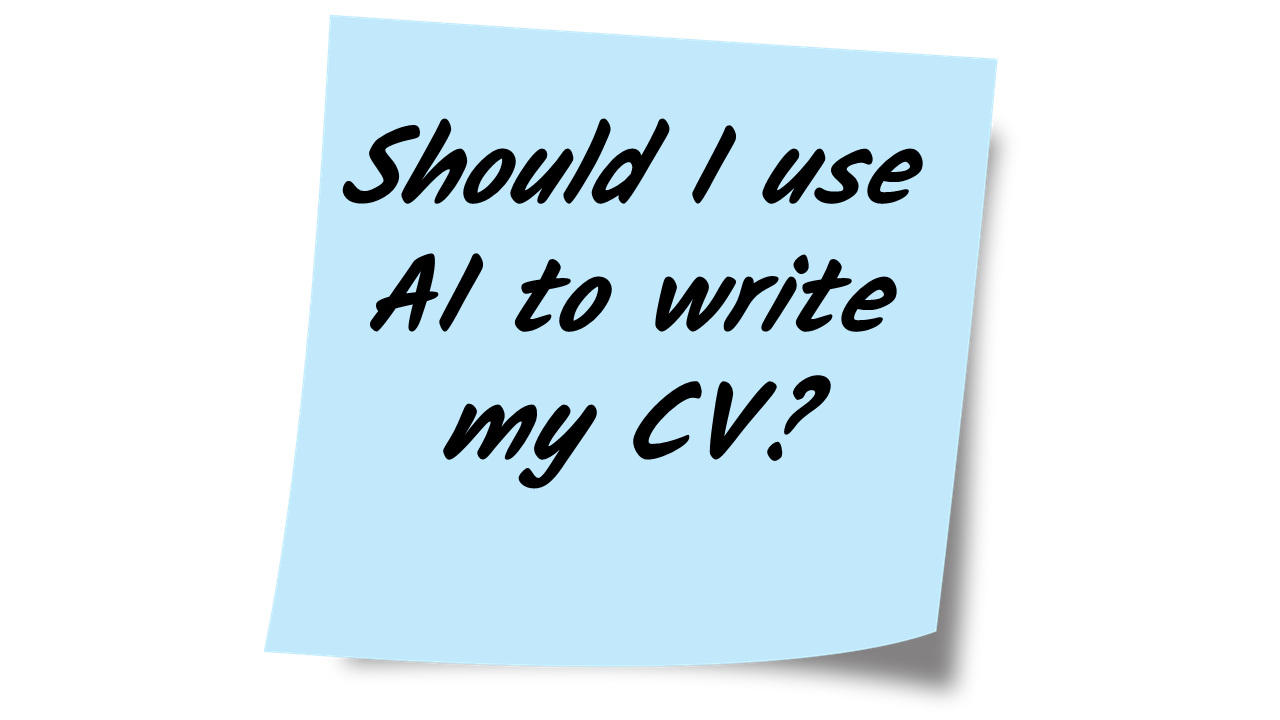 Should I use AI to write my CV?