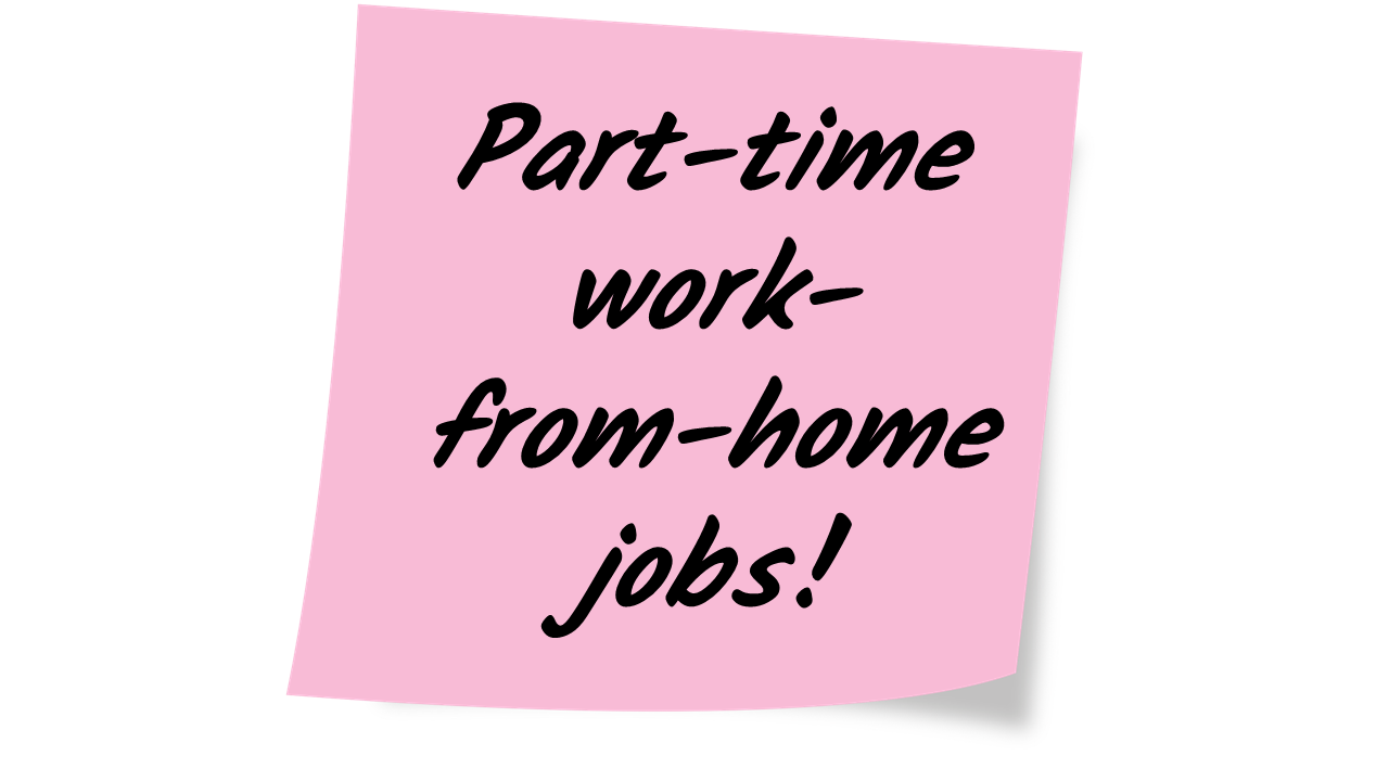 Part-time and work from home jobs