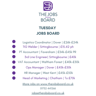 The Tuesday JobsBoard 21-10-24