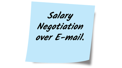 Salary Negotiaition over E-mail